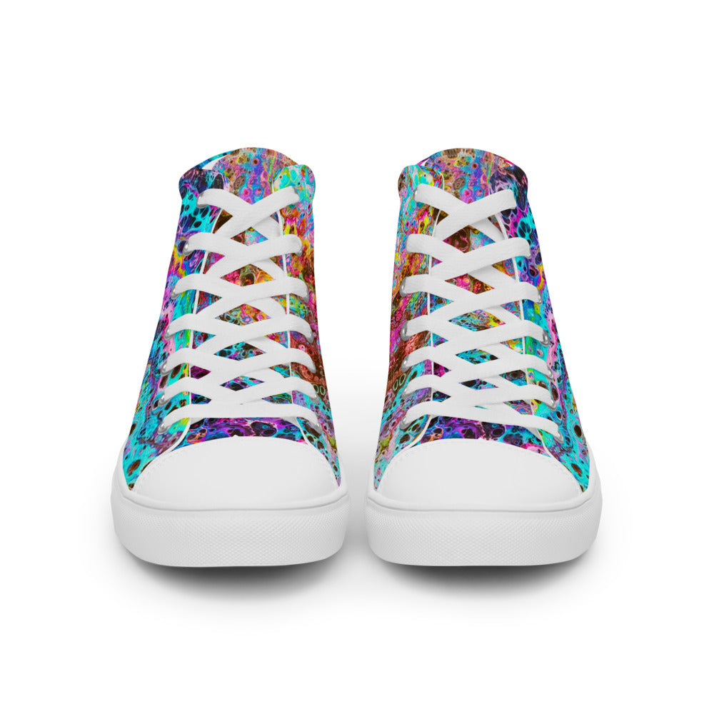 Women’s High Tops - Fluid Art Design - FA-020