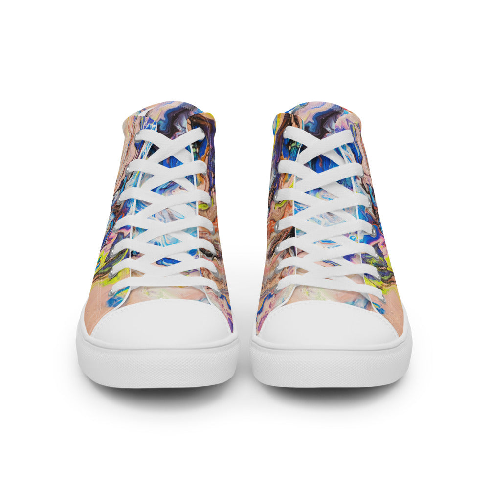 Women’s High Tops - Fluid Art Design - FA-019