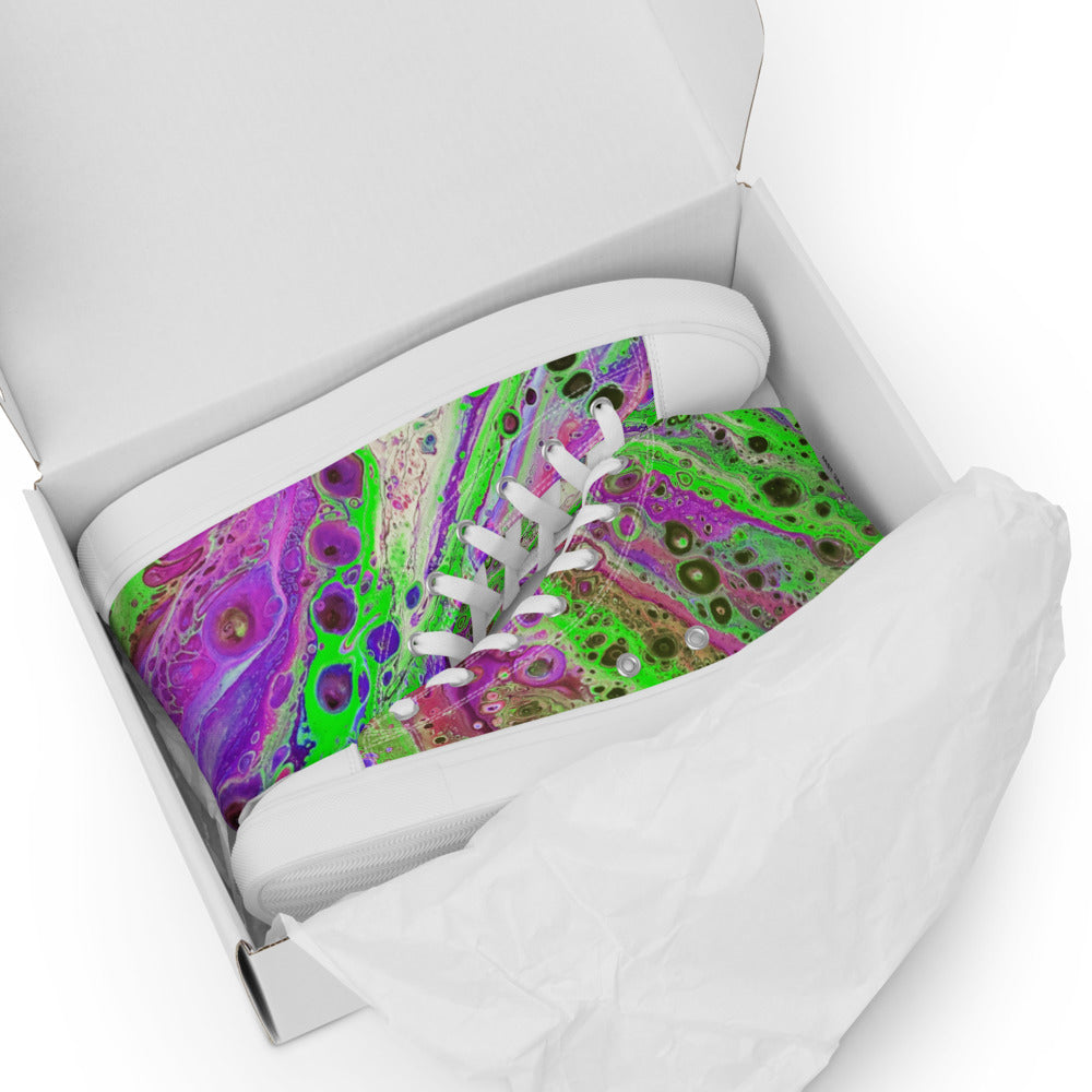 Women’s High Tops - Fluid Art Design - FA-018D