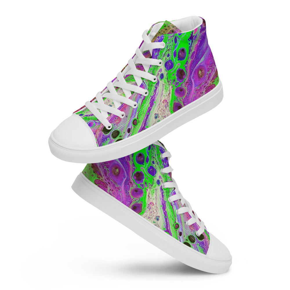 Women’s High Tops - Fluid Art Design - FA-018D