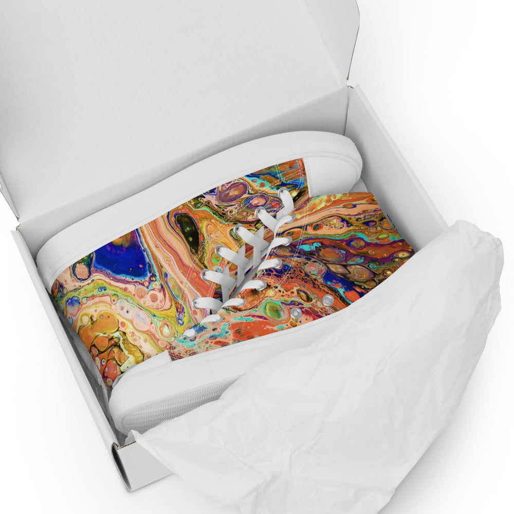 Women’s High Tops - Fluid Art Design - FA-011E