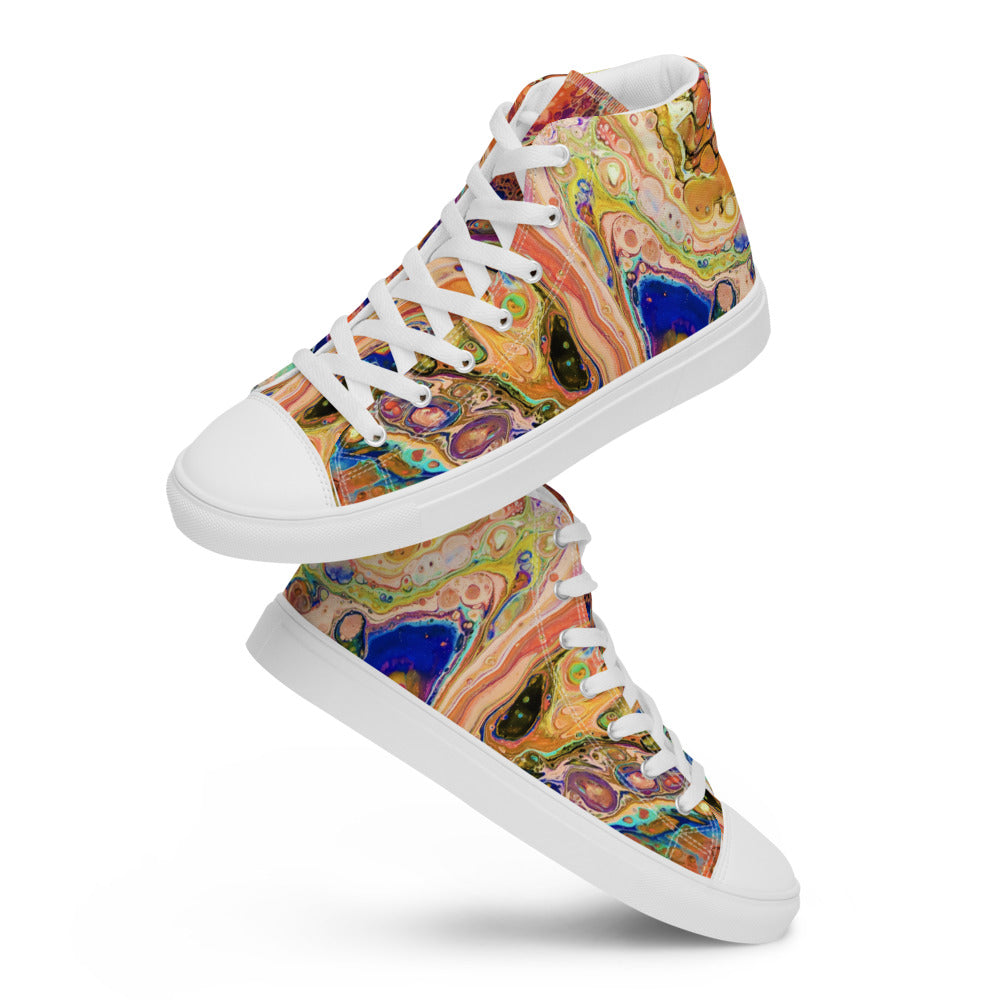 Women’s High Tops - Fluid Art Design - FA-011E