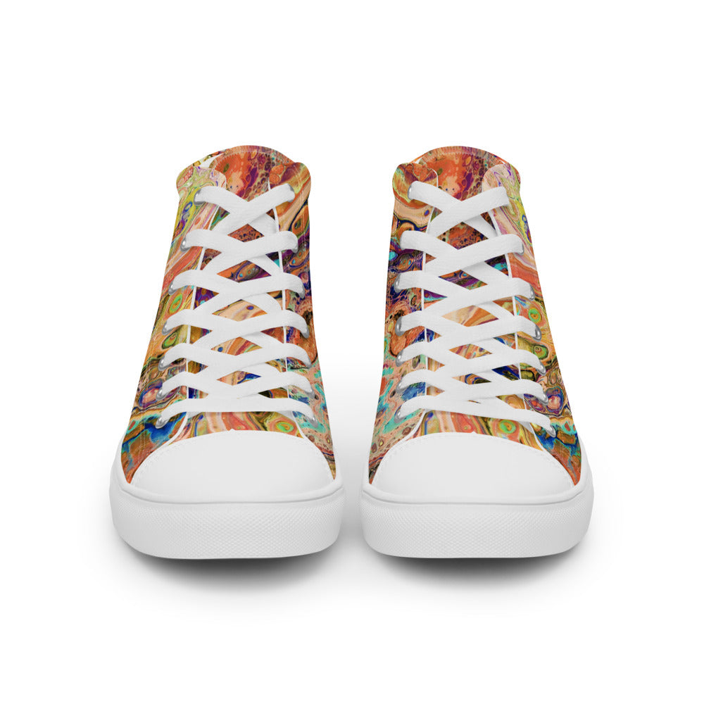 Women’s High Tops - Fluid Art Design - FA-011E