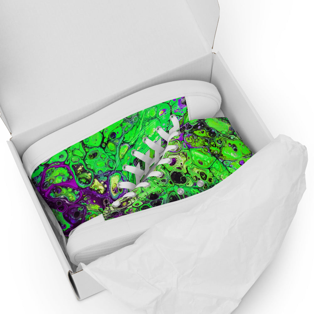 Women’s High Tops - Fluid Art Design - FA-007B