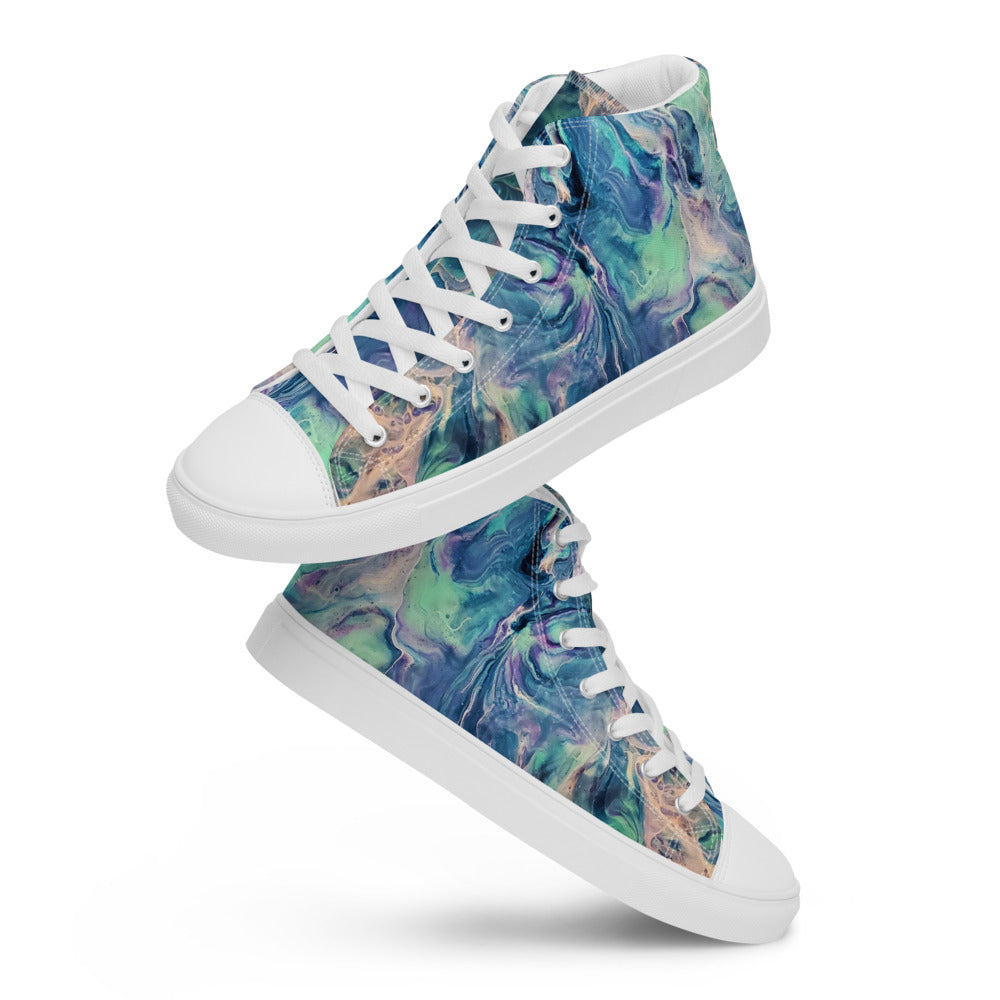 Women’s High Tops - Fluid Art Design - FA-005