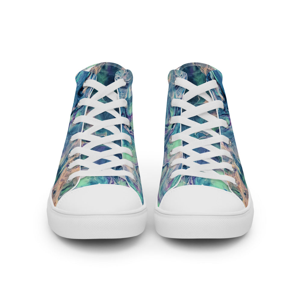 Women’s High Tops - Fluid Art Design - FA-005