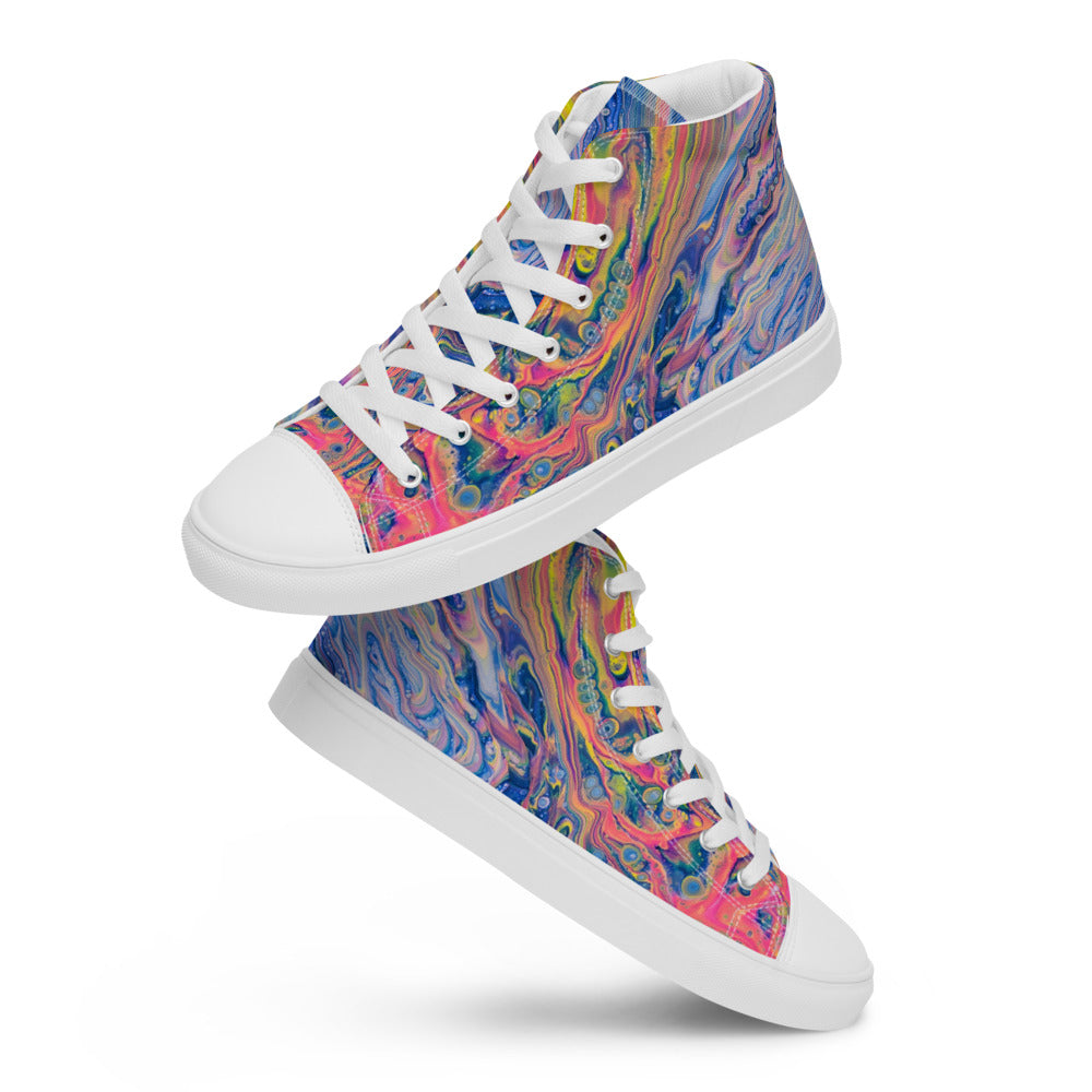 Women’s High Tops - Fluid Art Design - FA-004B