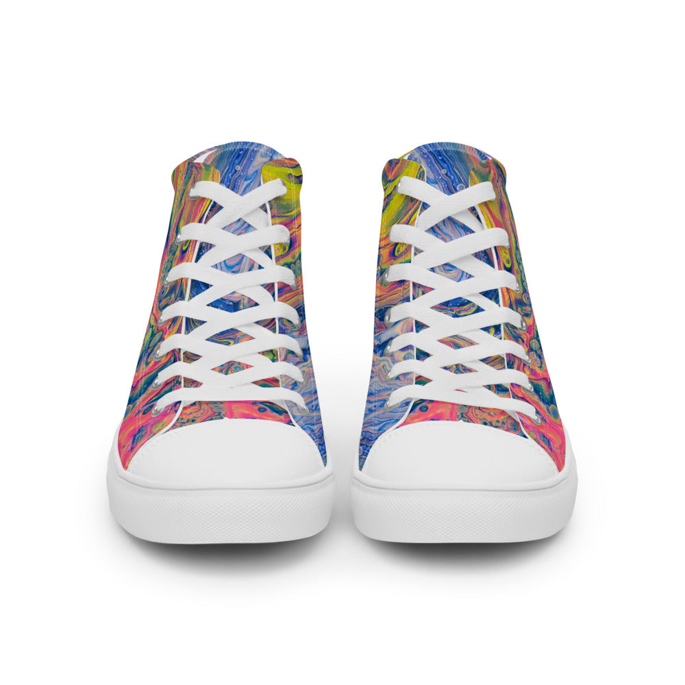 Women’s High Tops - Fluid Art Design - FA-004B