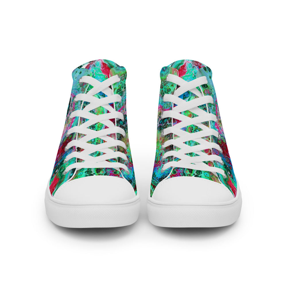 Women’s High Tops - Fluid Art Design - FA-003G