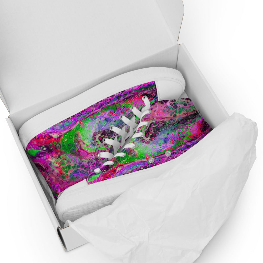 Women’s High Tops - Fluid Art Design - FA-003D