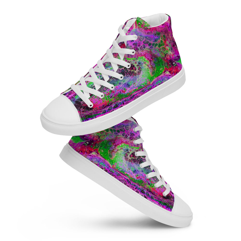 Women’s High Tops - Fluid Art Design - FA-003D