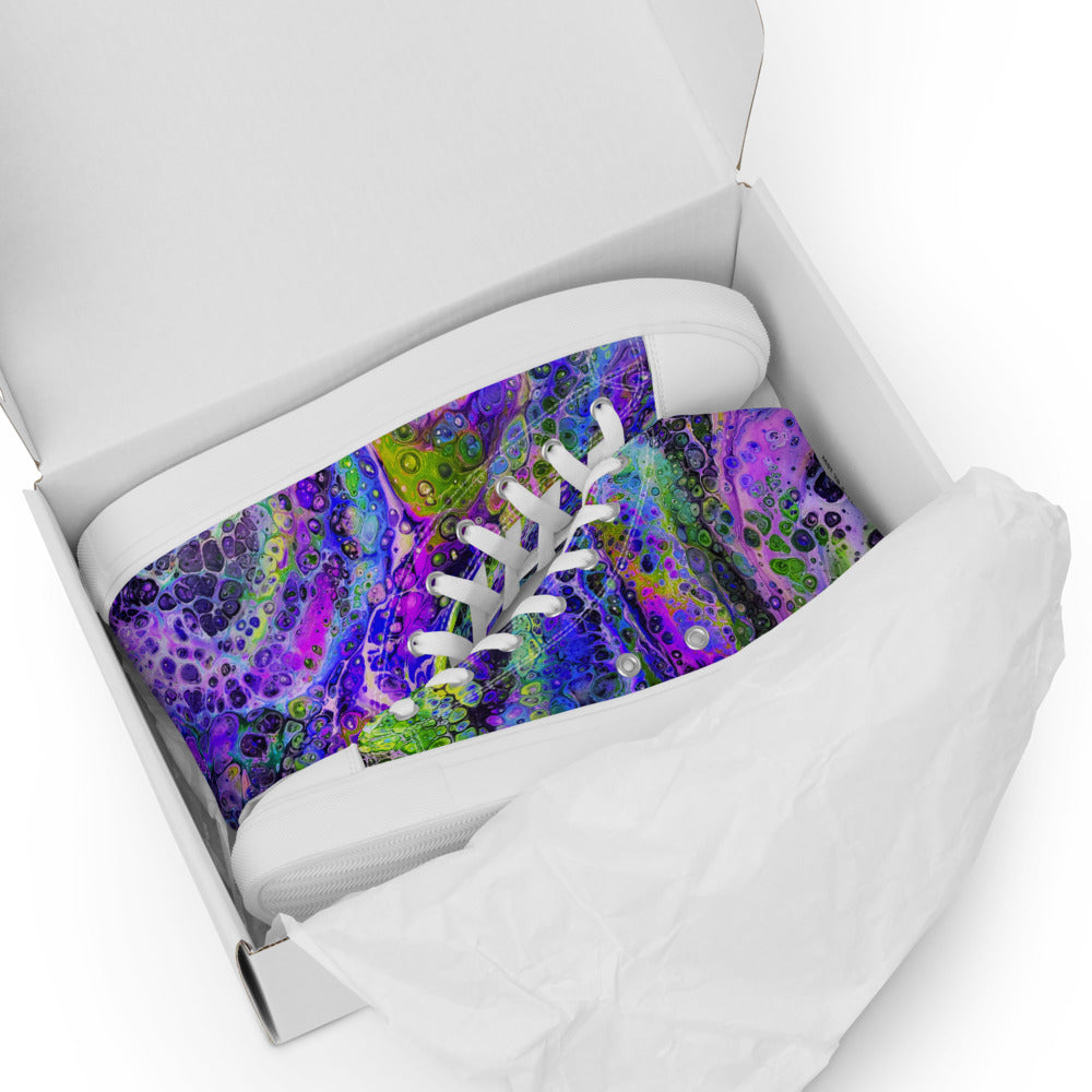 Women’s High Tops - Fluid Art Design - FA-003B