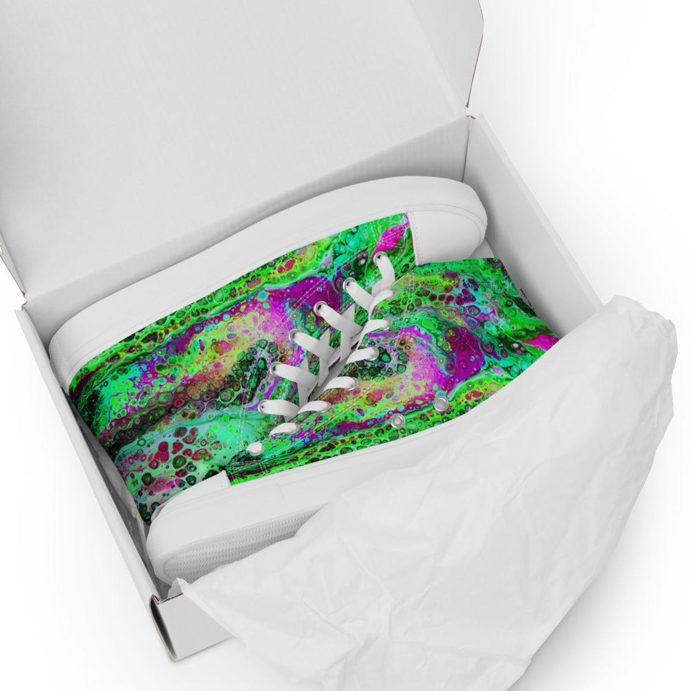 Women’s High Tops - Fluid Art Design - FA-003A