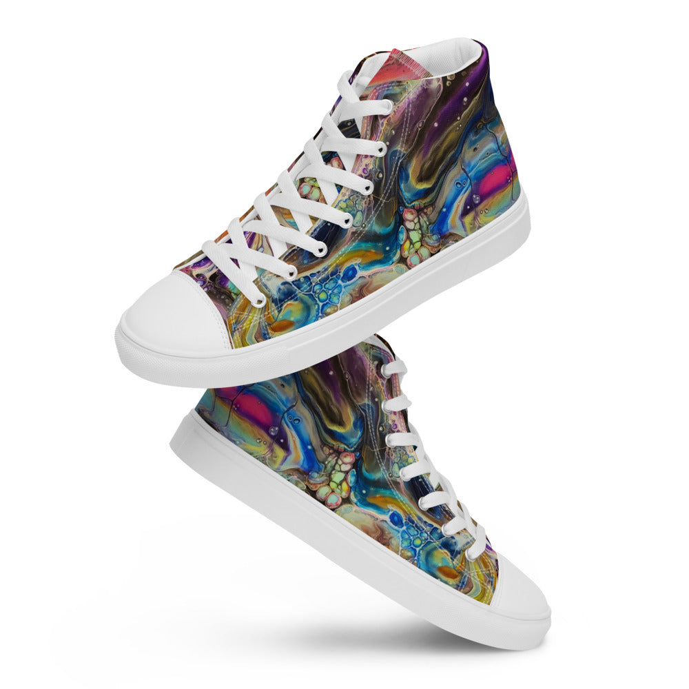 Women’s High Tops - Fluid Art Design - FA-001