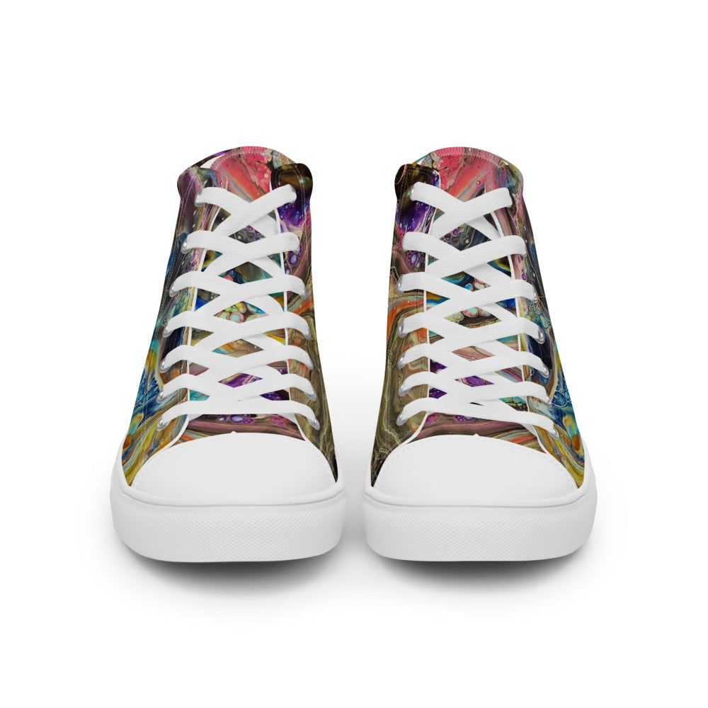 Women’s High Tops - Fluid Art Design - FA-001