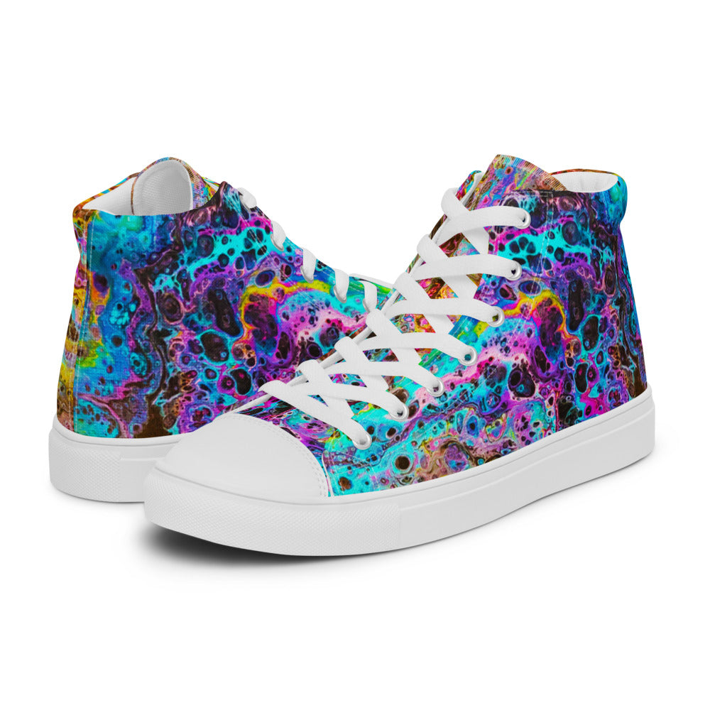 Women’s High Tops - Fluid Art Design - FA-020