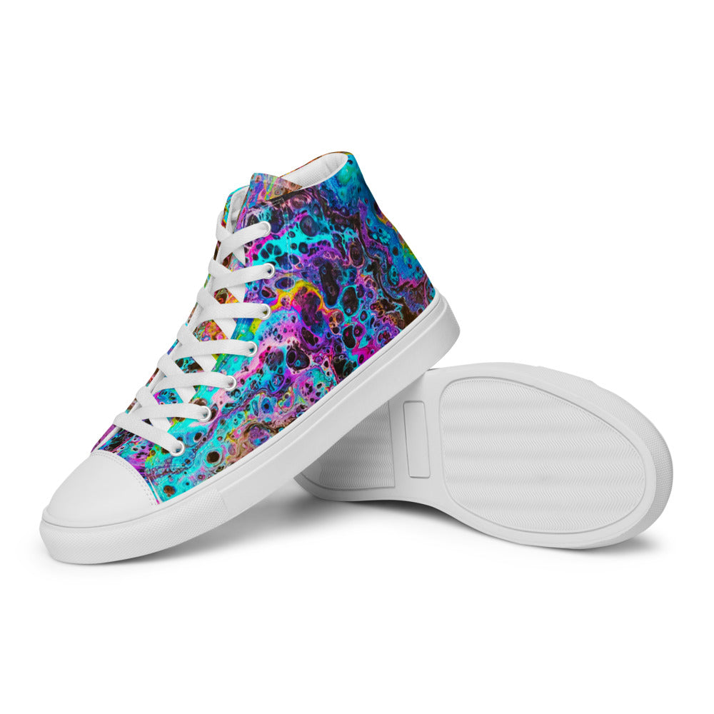 Women’s High Tops - Fluid Art Design - FA-020