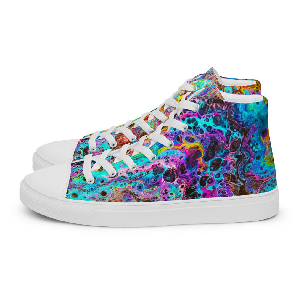 Women’s High Tops - Fluid Art Design - FA-020