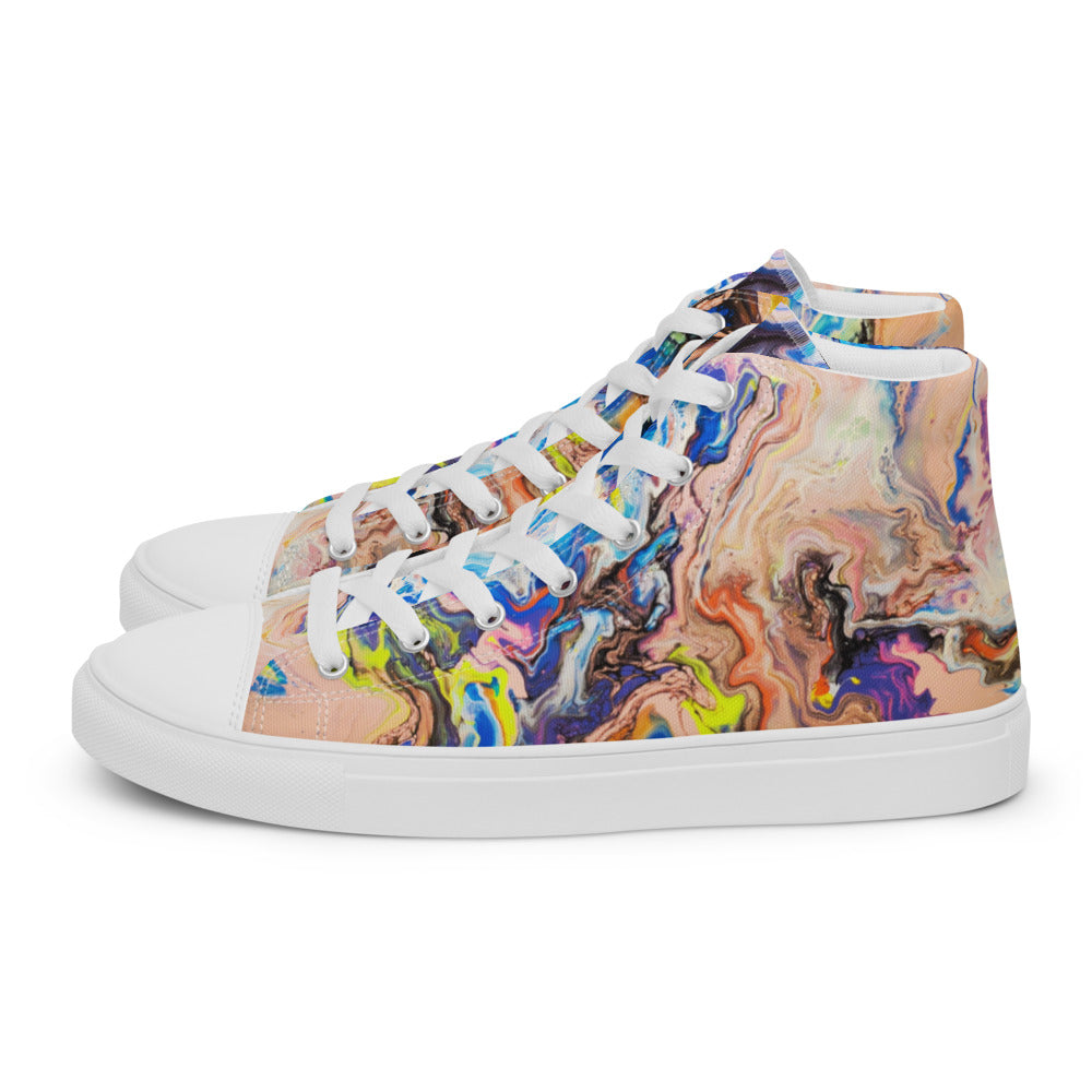 Women’s High Tops - Fluid Art Design - FA-019