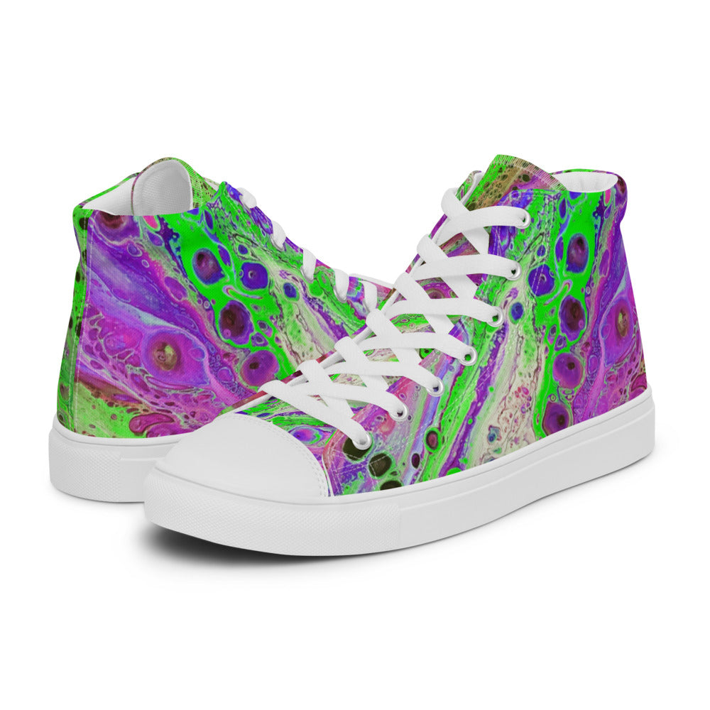 Women’s High Tops - Fluid Art Design - FA-018D