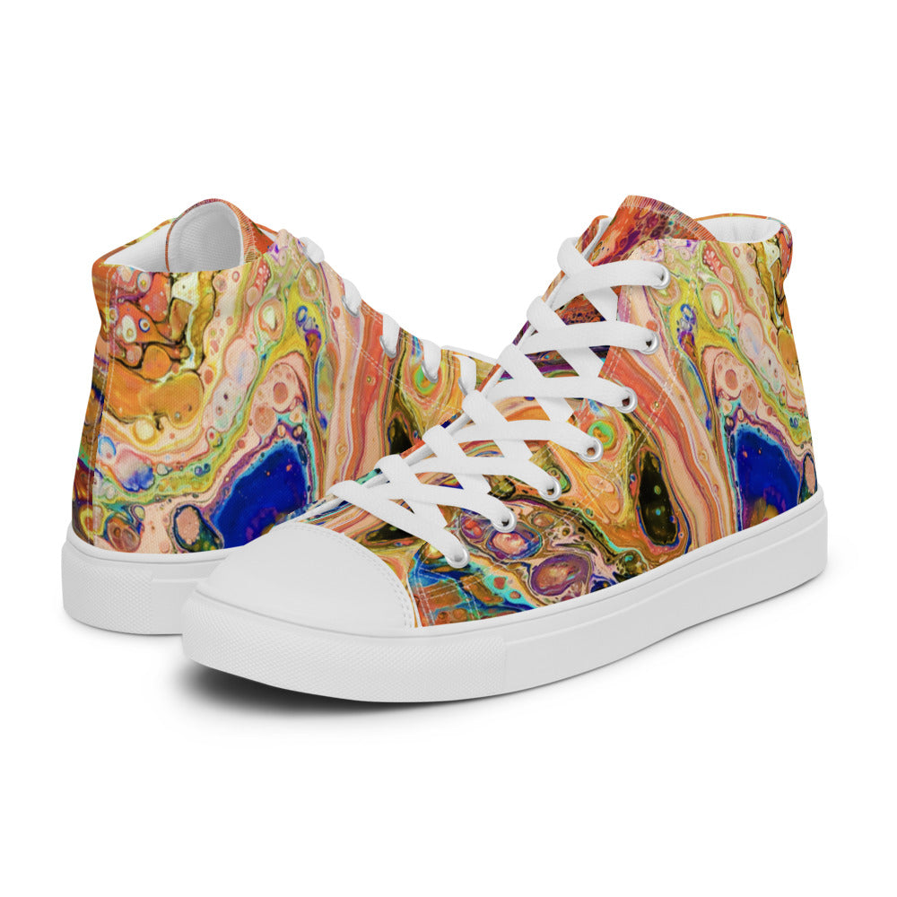 Women’s High Tops - Fluid Art Design - FA-011E