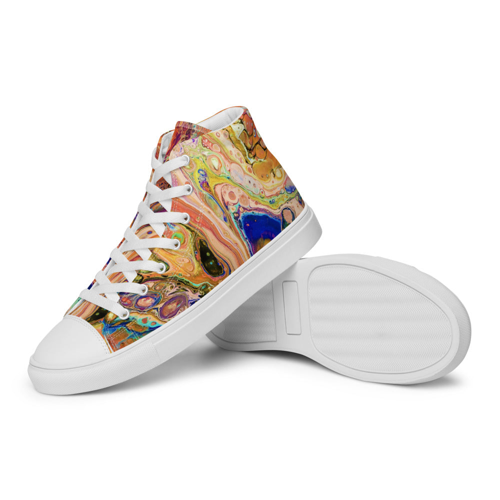 Women’s High Tops - Fluid Art Design - FA-011E