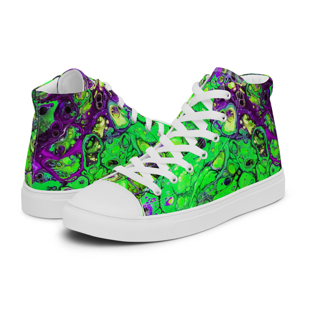 Women’s High Tops - Fluid Art Design - FA-007B