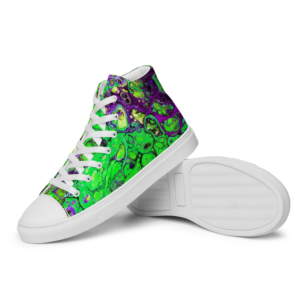 Women’s High Tops - Fluid Art Design - FA-007B