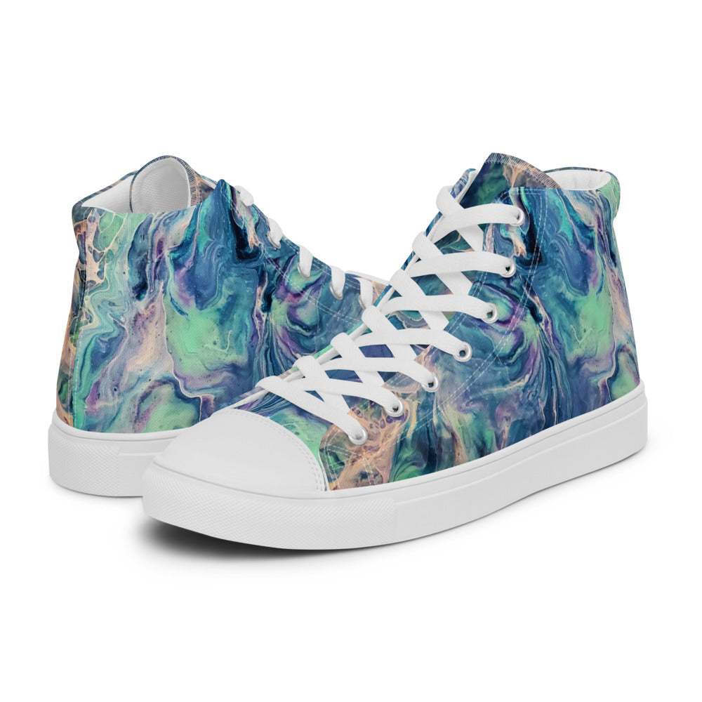 Women’s High Tops - Fluid Art Design - FA-005