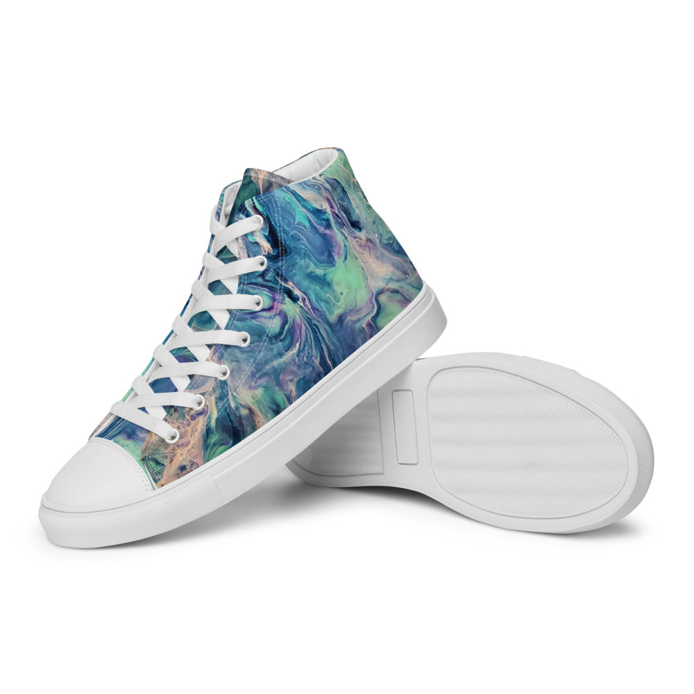 Women’s High Tops - Fluid Art Design - FA-005