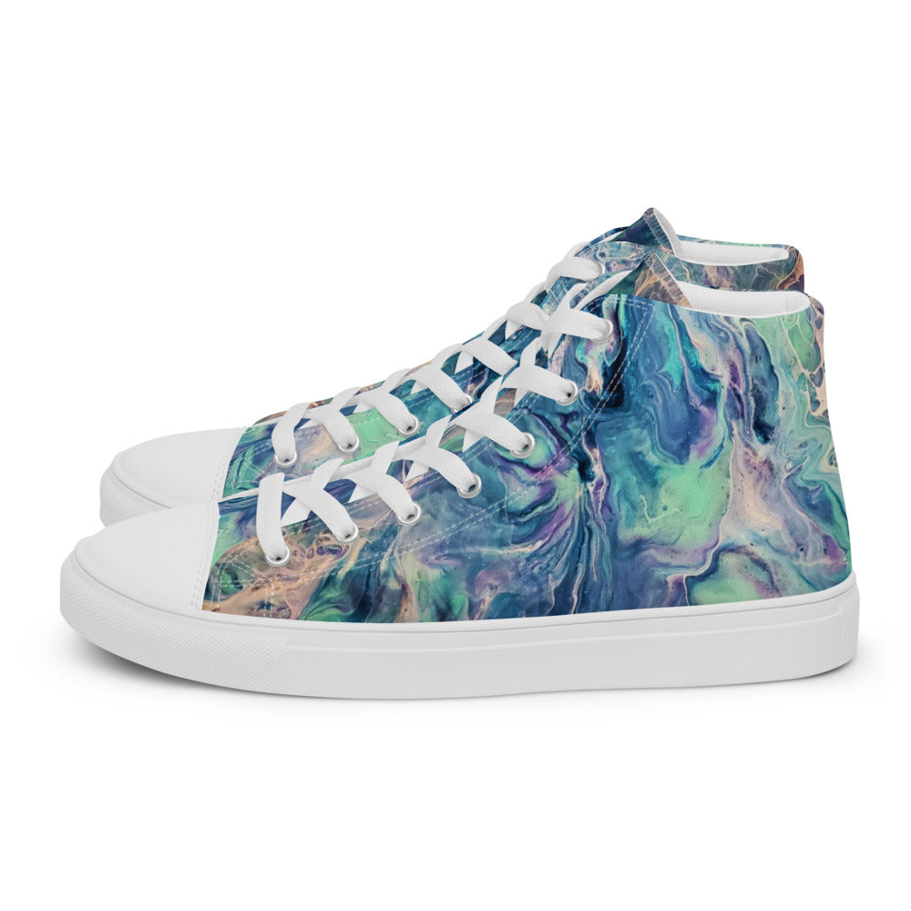 Women’s High Tops - Fluid Art Design - FA-005