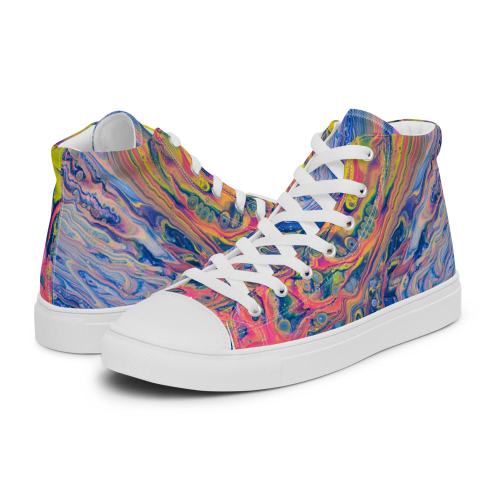 Women’s High Tops - Fluid Art Design - FA-004B