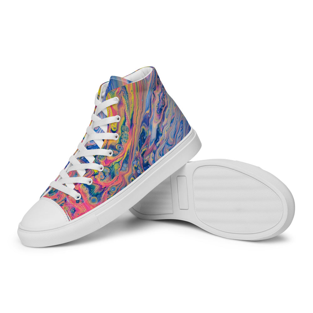 Women’s High Tops - Fluid Art Design - FA-004B