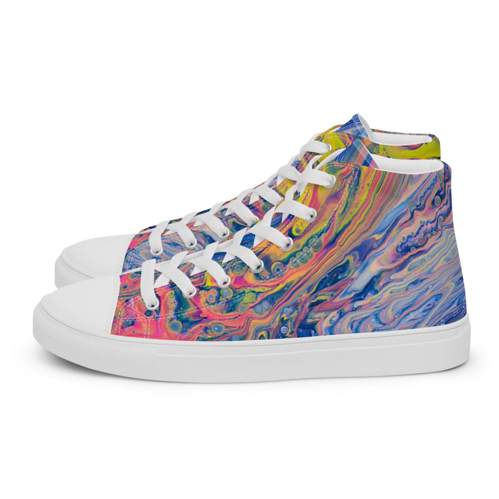 Women’s High Tops - Fluid Art Design - FA-004B