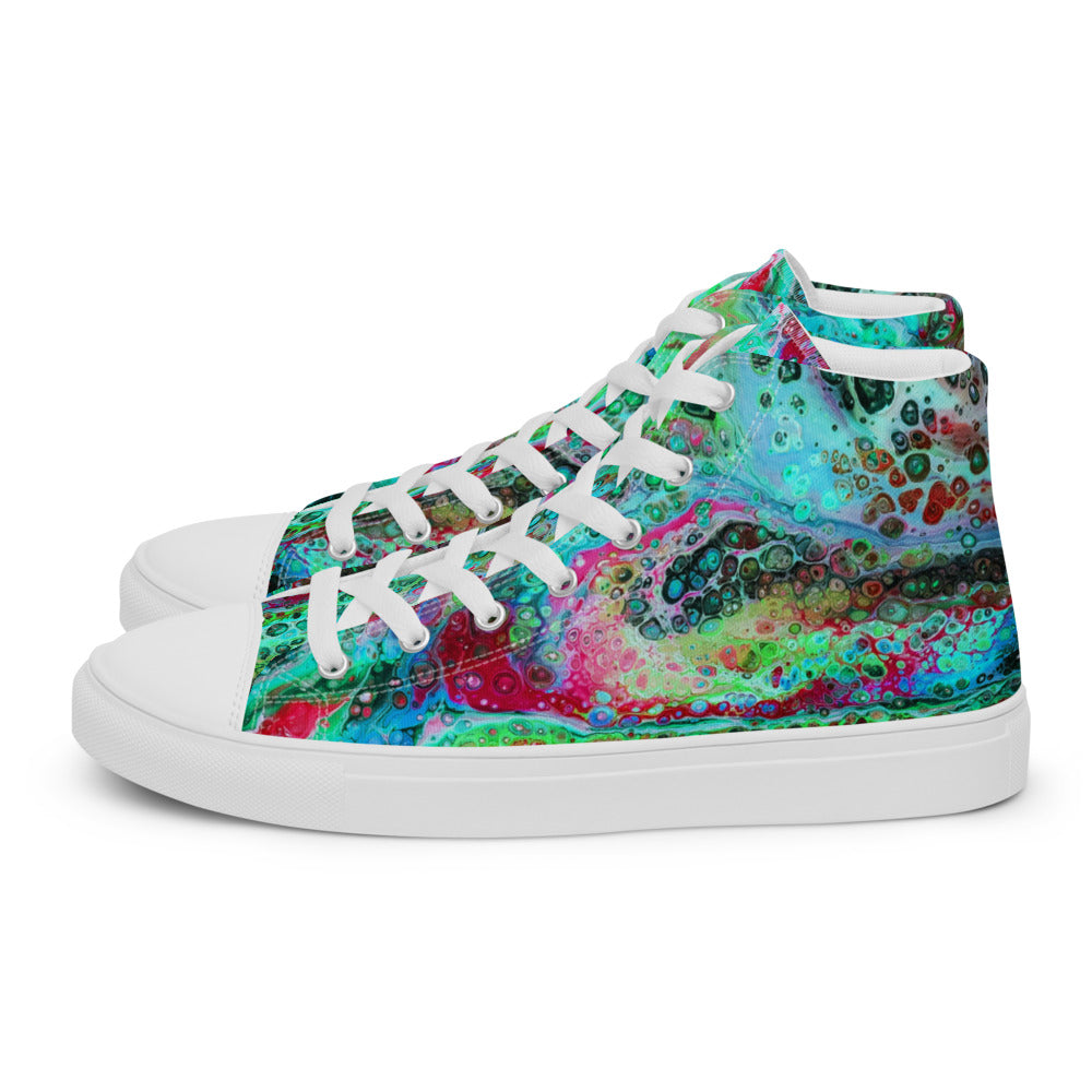 Women’s High Tops - Fluid Art Design - FA-003G