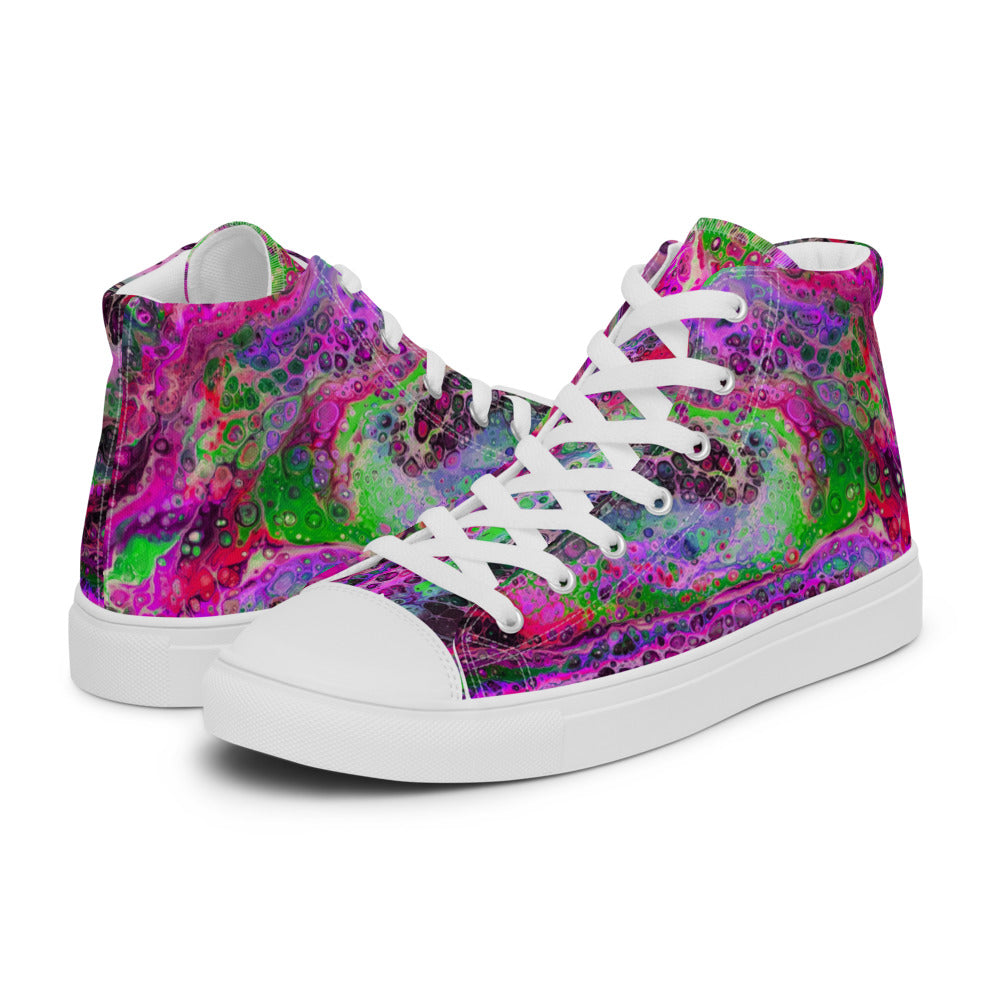 Women’s High Tops - Fluid Art Design - FA-003D