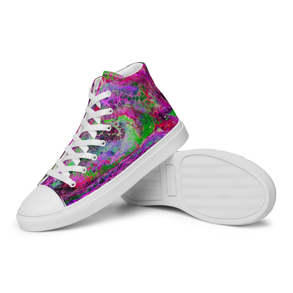 Women’s High Tops - Fluid Art Design - FA-003D