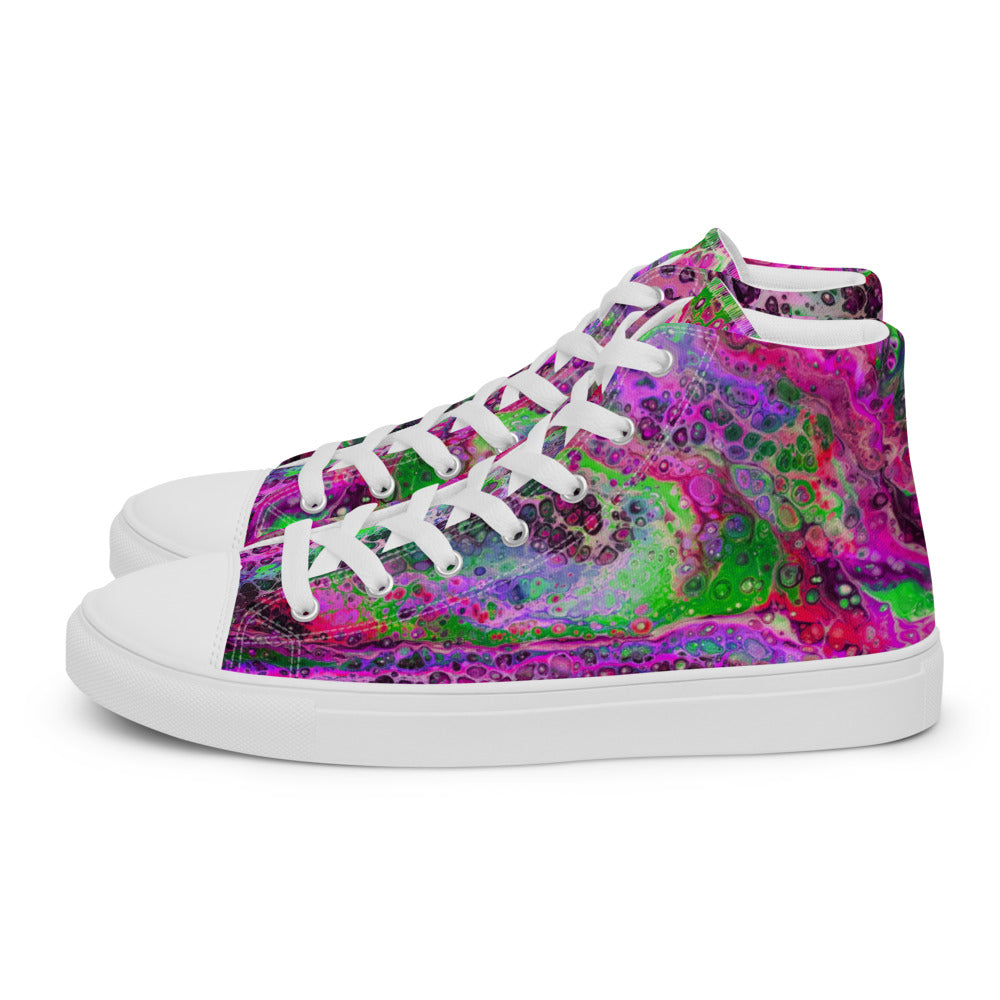 Women’s High Tops - Fluid Art Design - FA-003D