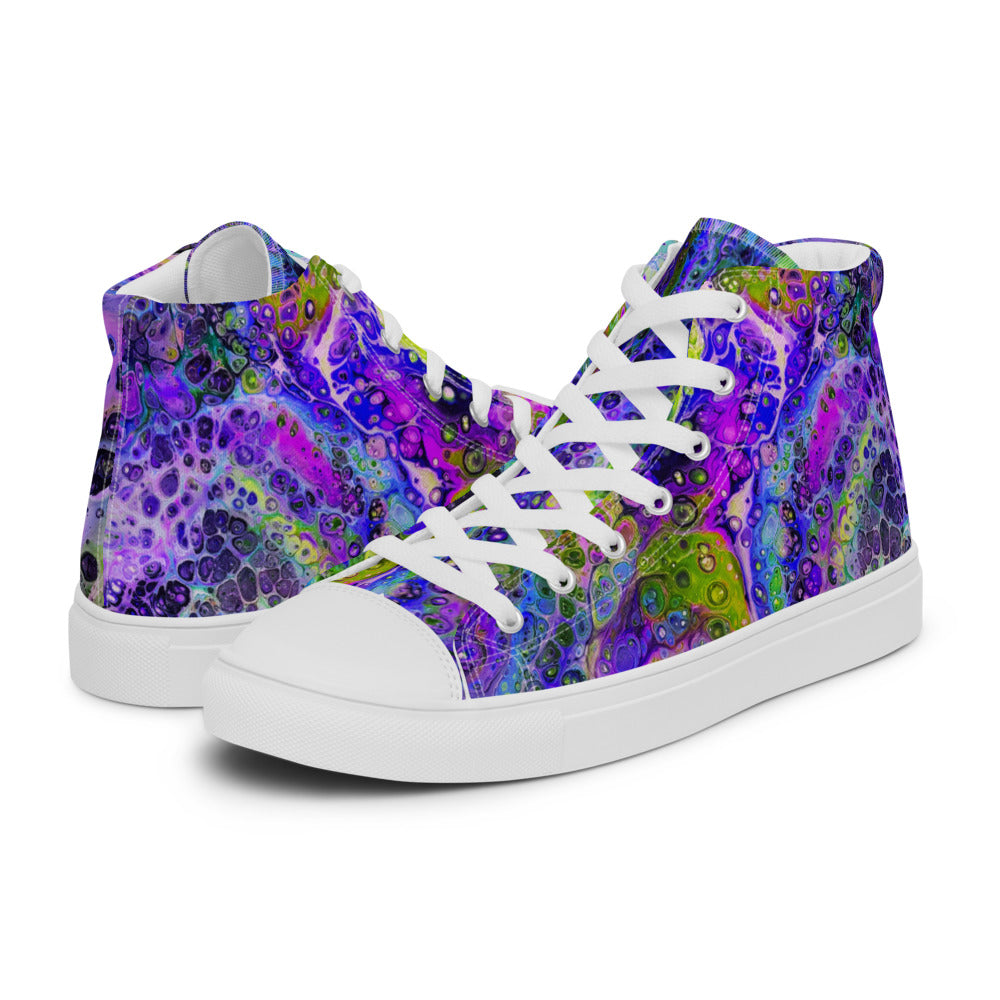 Women’s High Tops - Fluid Art Design - FA-003B