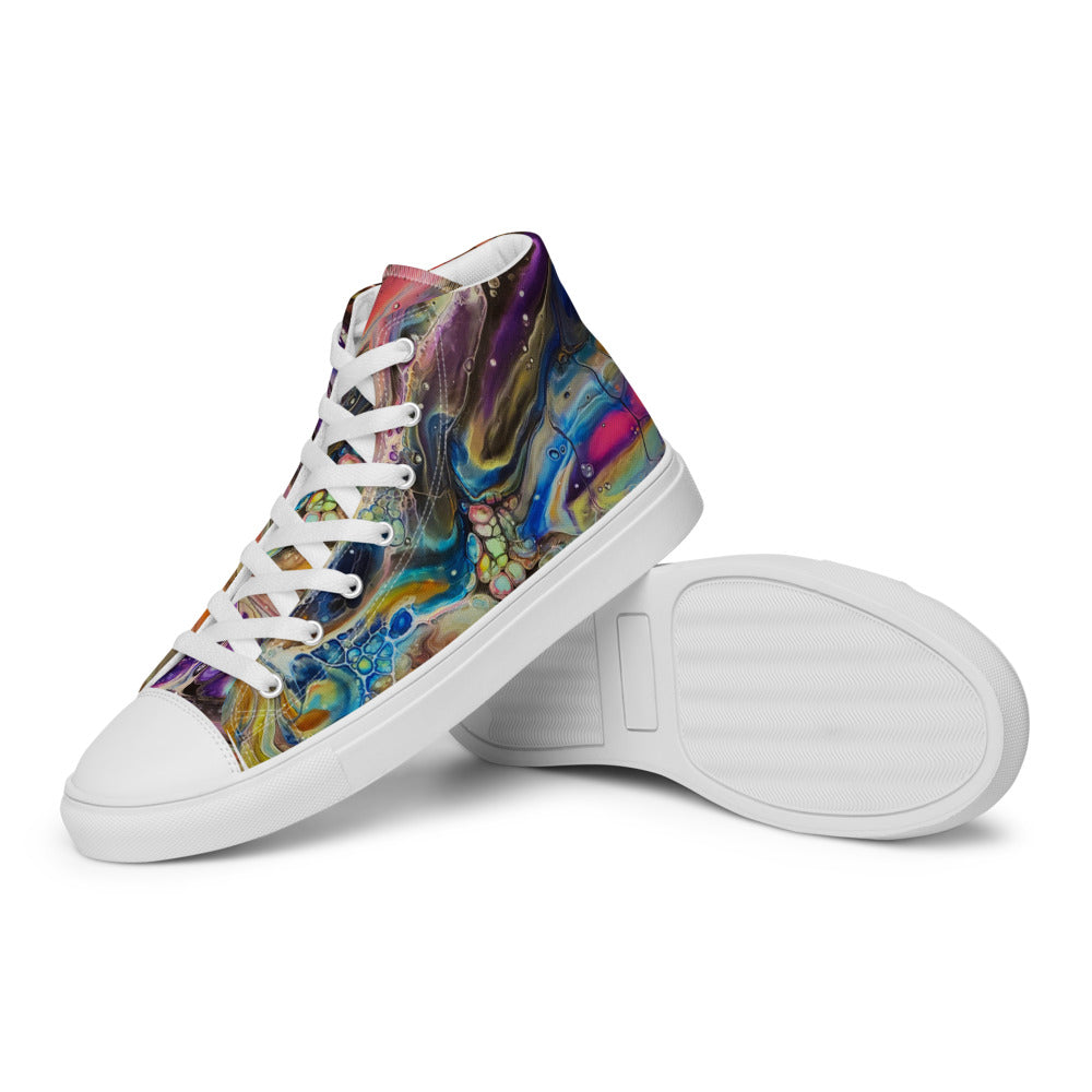 Women’s High Tops - Fluid Art Design - FA-001