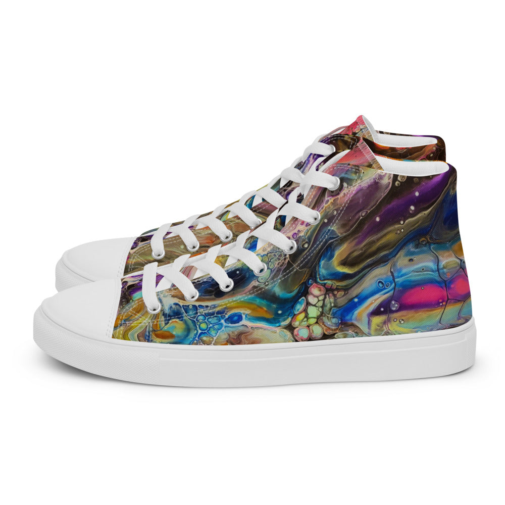 Women’s High Tops - Fluid Art Design - FA-001