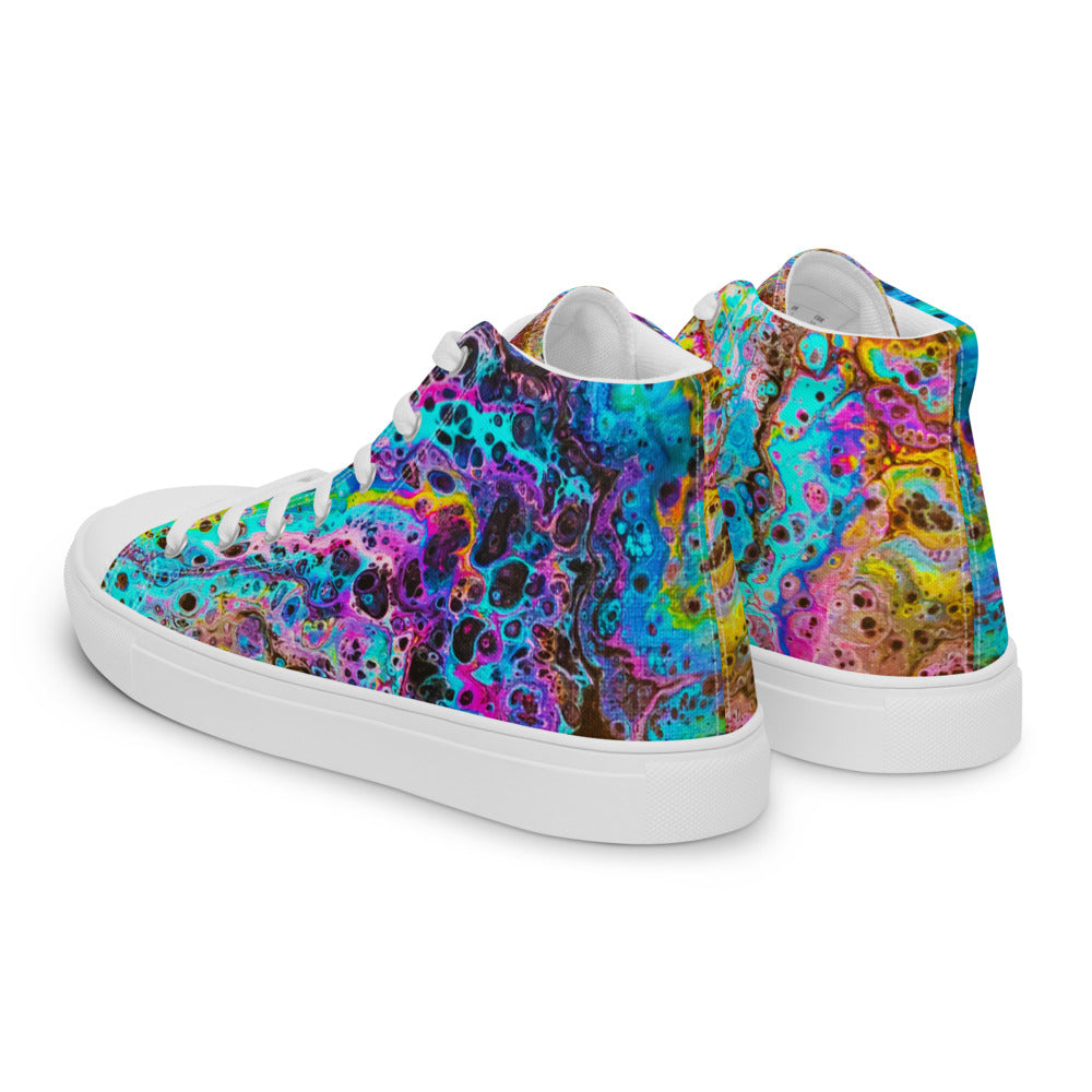 Women’s High Tops - Fluid Art Design - FA-020