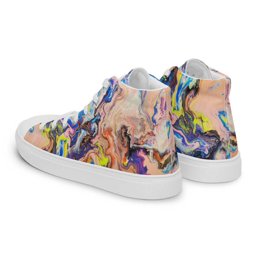 Women’s High Tops - Fluid Art Design - FA-019