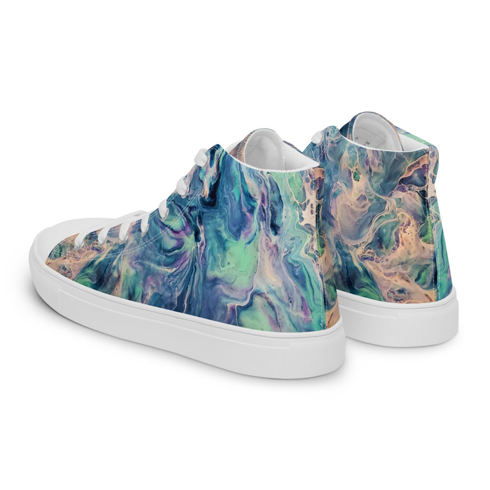 Women’s High Tops - Fluid Art Design - FA-005