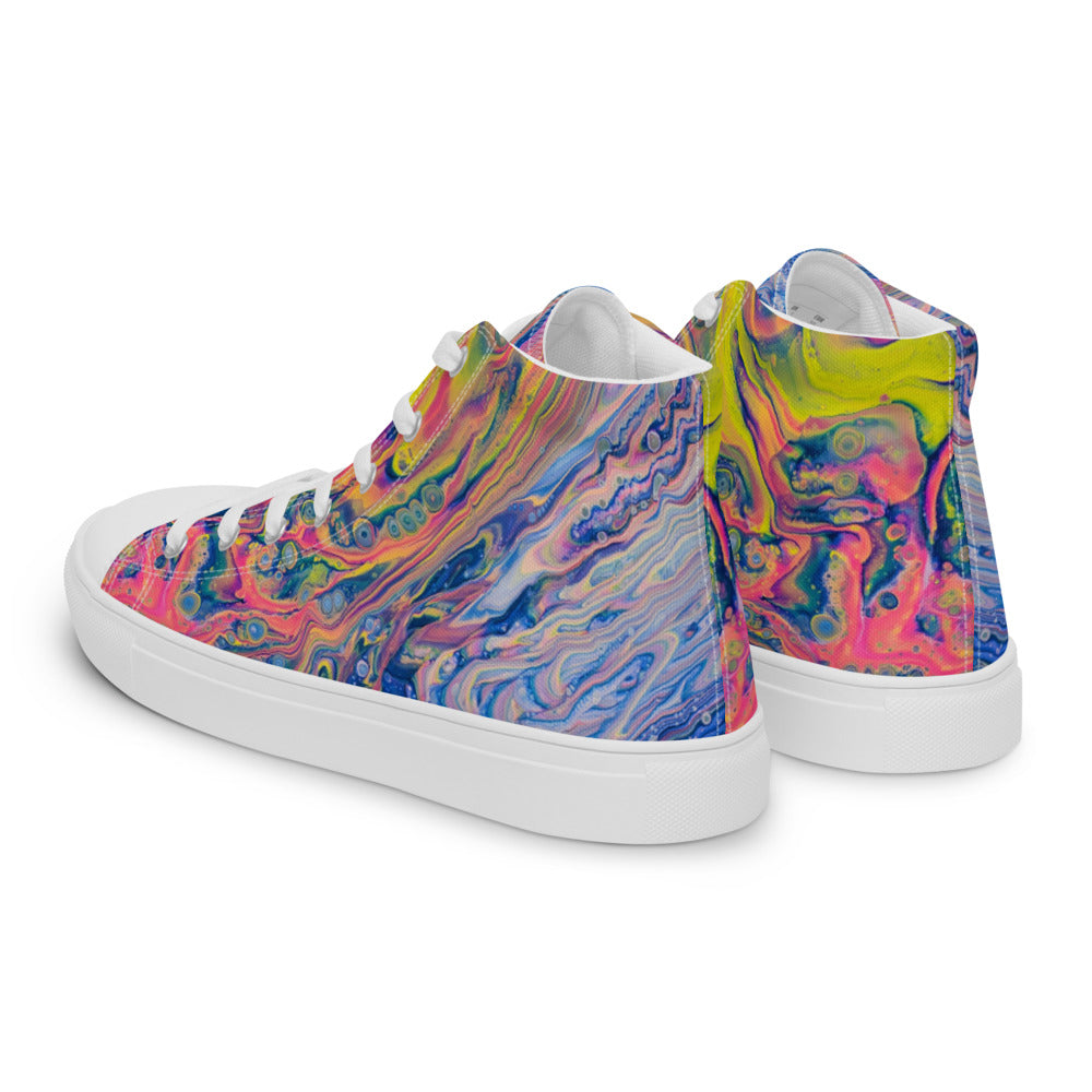 Women’s High Tops - Fluid Art Design - FA-004B