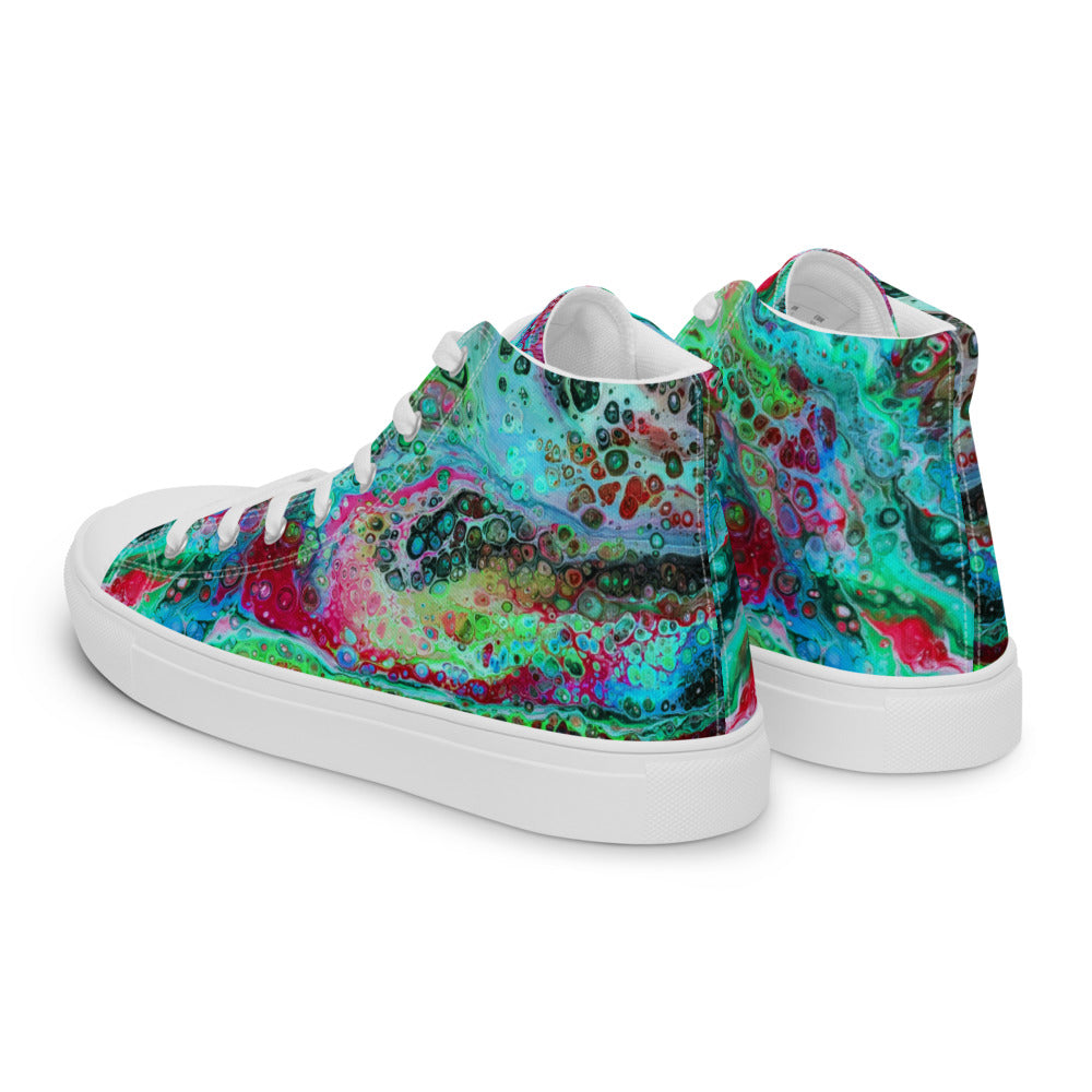 Women’s High Tops - Fluid Art Design - FA-003G