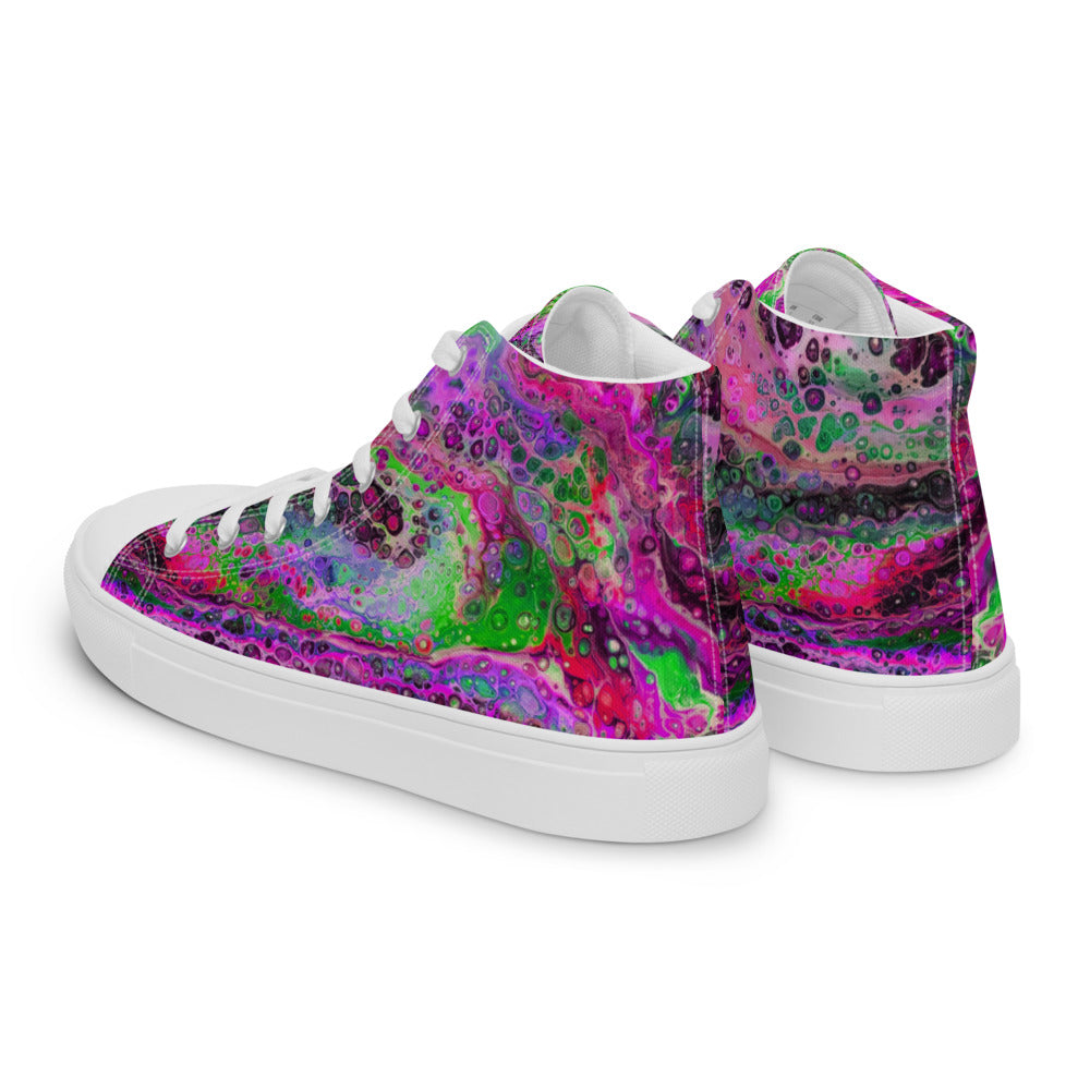 Women’s High Tops - Fluid Art Design - FA-003D