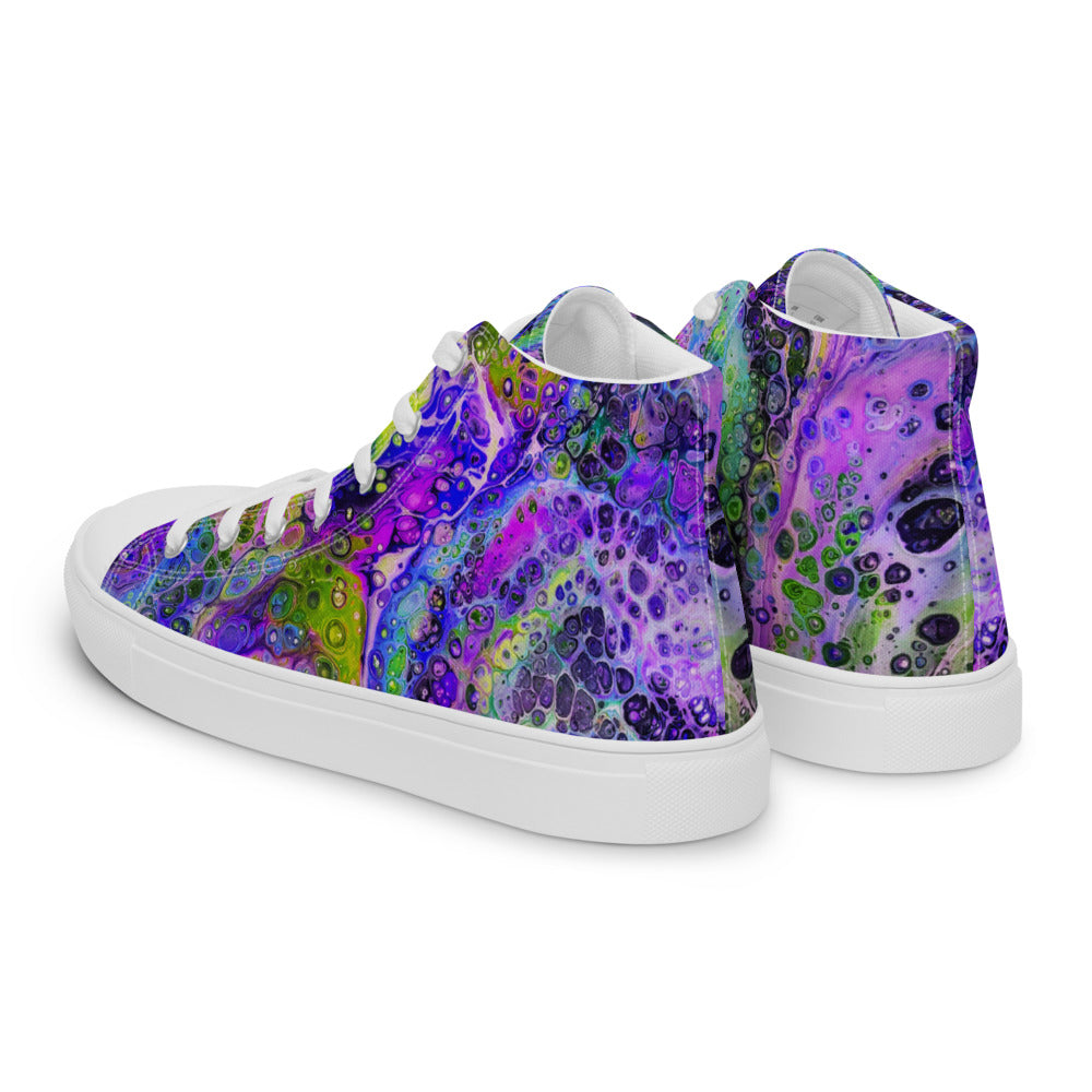 Women’s High Tops - Fluid Art Design - FA-003B