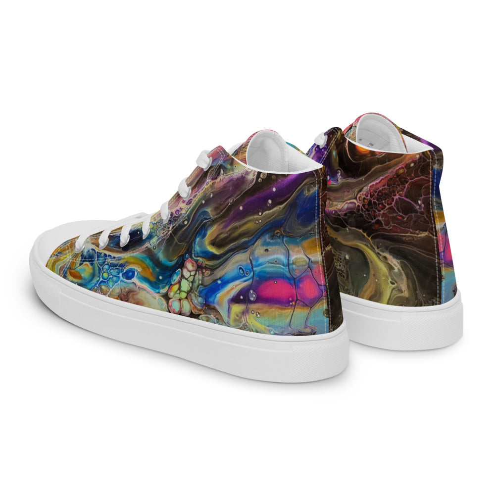 Women’s High Tops - Fluid Art Design - FA-001