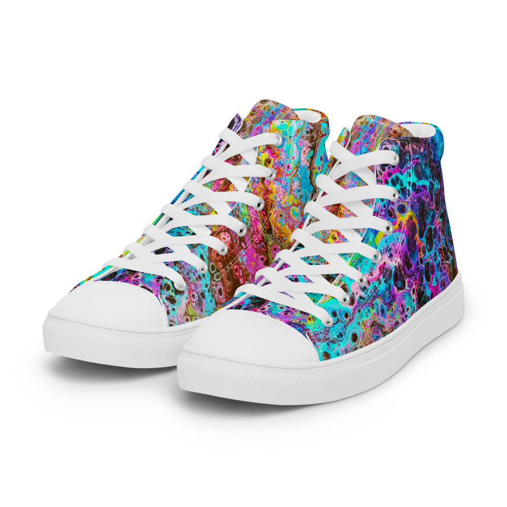 Women’s High Tops - Fluid Art Design - FA-020